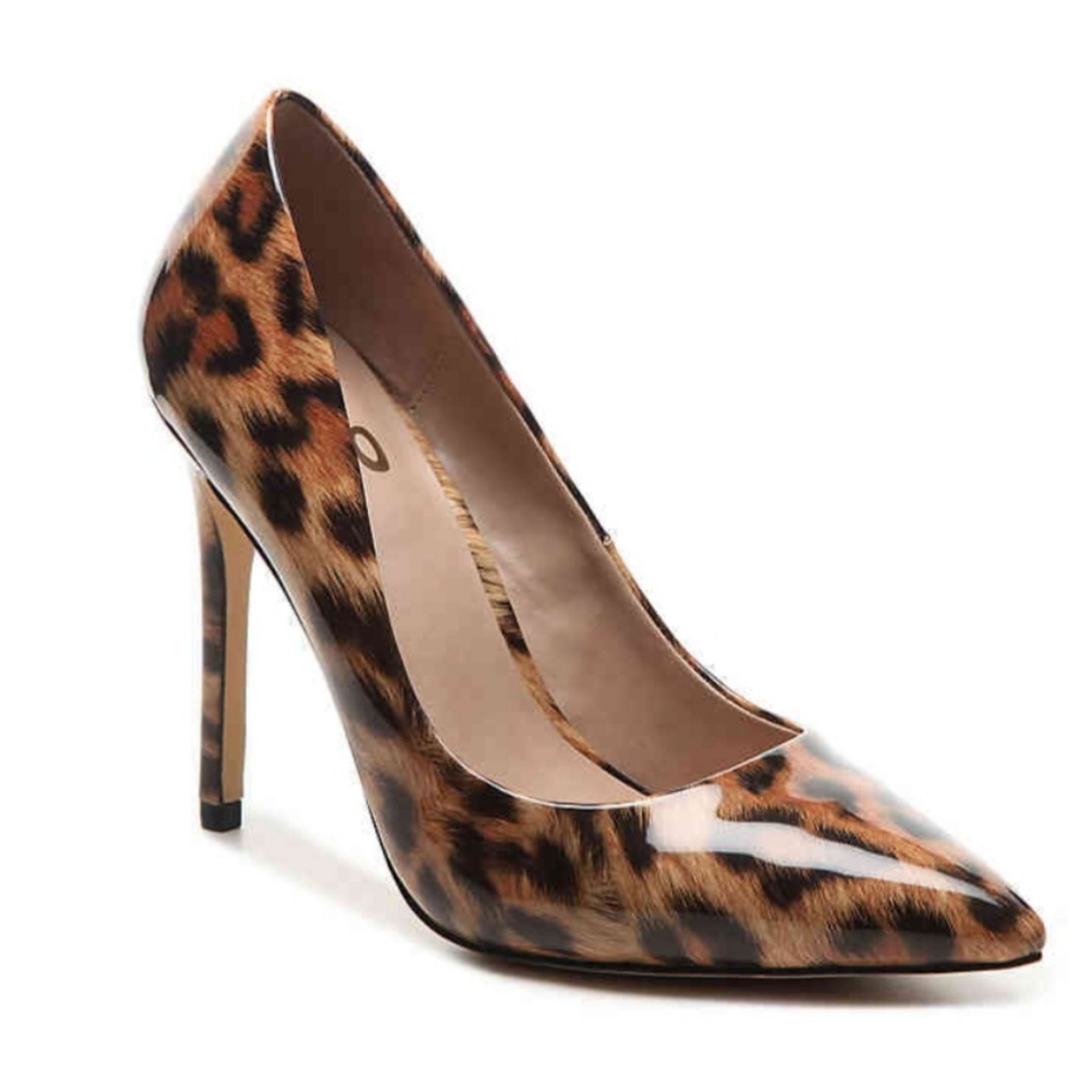 Mix No. 6 Leopard Print Pointed Toe Stiletto Heels - Brown